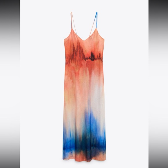 Zara Dresses & Skirts - Zara NEW Watercolor Maxi Dress